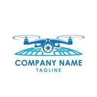 diseño de logotipo de drone vector