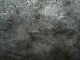 The surface of the old gray stone. Background, texture for design. Dark grey stone wall background texture. Natural pattern of black slate. AI Generative photo