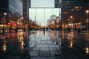 Large blank billboard photo