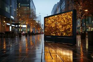 Large blank billboard photo