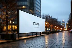 Large blank billboard photo