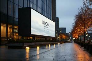 Large blank billboard photo