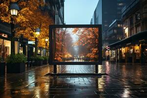 Large blank billboard photo