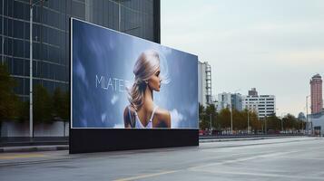 Large blank billboard photo