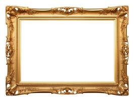 Old antique gold picture frame photo