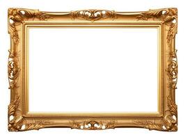 Old antique gold picture frame photo