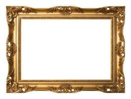 Old antique gold picture frame photo