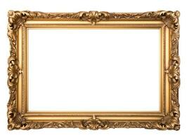 Old antique gold picture frame photo