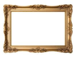 Old antique gold picture frame photo