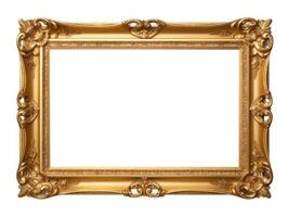 Old antique gold picture frame photo