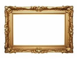 Old antique gold picture frame photo