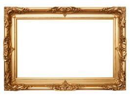 Old antique gold picture frame photo