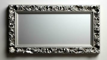Silver frame for paintings photo