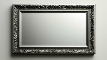 Silver frame for paintings photo