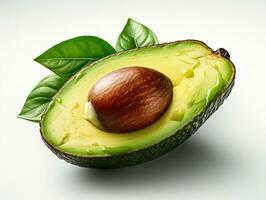 Avocado with leaves photo