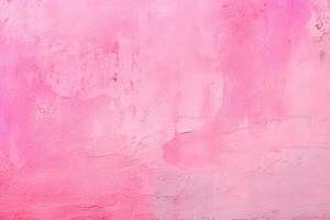 Dirty and weathered pink concrete wall background texture. ai generated photo