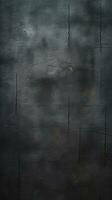 Dirty and weathered black concrete wall background texture. ai generated photo