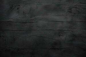 Dirty and weathered black concrete wall background texture. ai generated photo