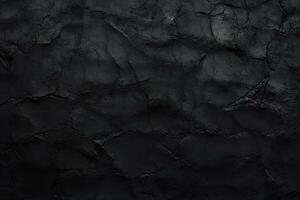 Dirty and weathered black concrete wall background texture. ai generated photo