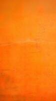 Dirty and weathered orange concrete wall background texture. ai generated photo