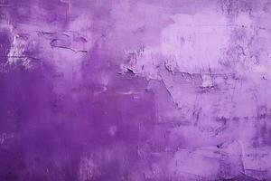 Dirty and weathered purple concrete wall background texture. ai generated photo