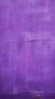 Dirty and weathered purple concrete wall background texture. ai generated photo