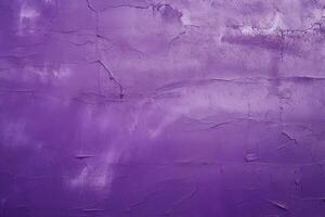 Dirty and weathered purple concrete wall background texture. ai generated photo