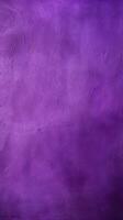 sucio y resistido púrpura hormigón pared antecedentes textura. ai generado foto