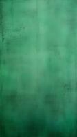 Dirty and weathered green concrete wall background texture. ai generated photo