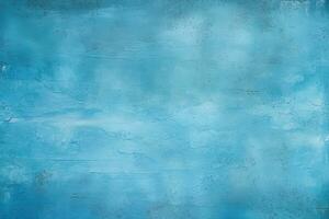 Dirty and weathered blue concrete wall background texture. ai generated photo