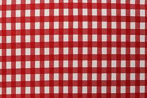 red and white striped fabric texture background. ai generated photo