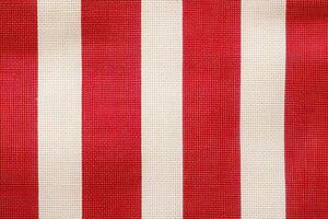 red and white striped fabric texture background. ai generated photo