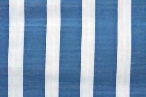 blue and white striped fabric texture background. ai generated photo