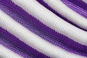 purple and white striped fabric texture background. ai generated photo