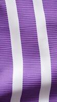 purple and white striped fabric texture background. ai generated photo