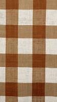 brown and white striped fabric texture background. ai generated photo