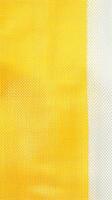 yellow and white striped fabric texture background. ai generated photo