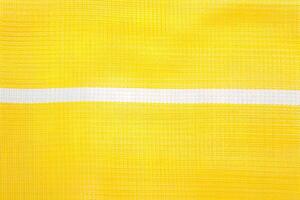 yellow and white striped fabric texture background. ai generated photo