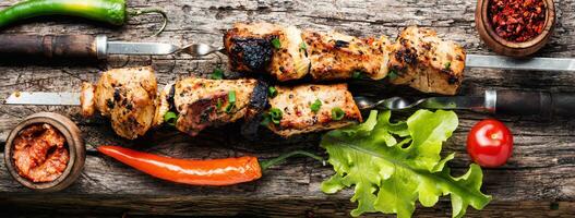 Kebab or shashlik photo