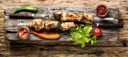 Kebab or shashlik photo