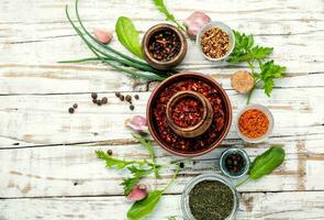 Spices and herbs photo