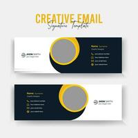 Corporate Email Signature Template vector