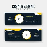 Corporate Email Signature Template vector