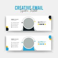 Corporate Email Signature Template vector