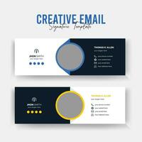 Corporate Email Signature Template vector