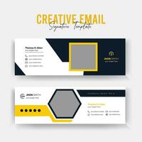 Corporate Email Signature Template vector