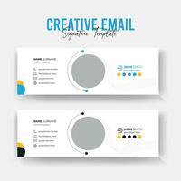 Corporate Email Signature Template vector