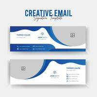 Corporate Email Signature Template vector