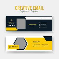 Corporate Email Signature Template vector