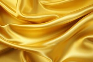 AI generated Golden Shiny silk surface texture photo